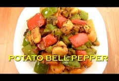 Alu Capcicum – Potato and Bell Pepper Dry Curry