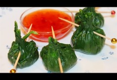 Appetizer Recipes  – Spinach and Cheese Dumplings