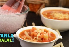 Bean and Pasta Soup by Tarla Dalal