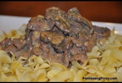 Beef Stroganoff