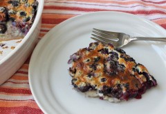 Blueberry Clafoutis Recipe – Fresh Blueberry Baked Custard Dessert
