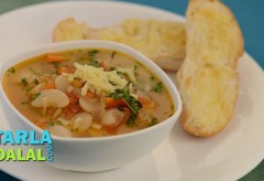 Butter Bean and Vegetable Soup by Tarla Dalal
