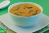 Carrot and Spinach Soup by Tarla Dalal