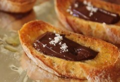 Chocolate Sea Salt Crostini – Savory Chocolate Appetizer – Holiday Entertaining