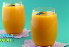 Mango and Pineapple Juice (Vitamin A and C rich recipe) by Tarla Dalal
