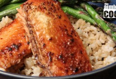 Miso Maple Glazed Salmon Rice Bowl