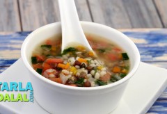 Nourishing Barley Soup (Diabetic and Cholesterol Friendly) by Tarla Dalal
