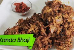 Quick Snack Recipe Onion Fritters / Kanda Bhajji Indian Food Recipe