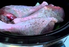 Rosemary Turkey Legs  in the  Crockpot