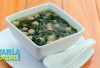 Spinach and Chick Pea Soup (Iron Rich) by Tarla Dalal