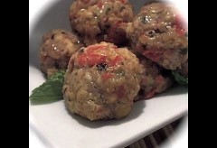 Stuffed Italian Cheese & Herb Meatballs