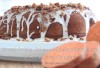 Sweet Potato Cake Recipe w/ Marshmallow Frosting & Pecan Crisp Topping