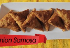 Vegetarian Food Recipe Onion Samosa Indian Snack Recipes